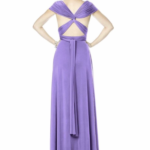 NWT Dessy Luxtwist Wrap Dress Bridesmaids Prom - Picture 4 of 8